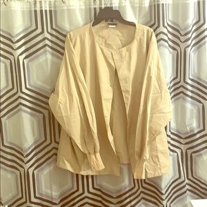 Basic tan color scrub uniform jacket